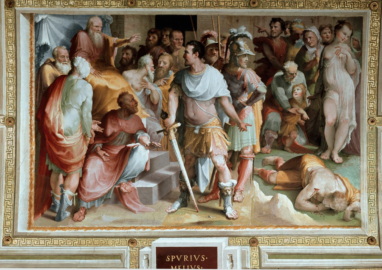 Fresk Domenico di Giacomo di Pace dit Beccafumi (1486-1551) 1529-1535 Siena, pałac publiczny autorstwa Domenico Beccafumi