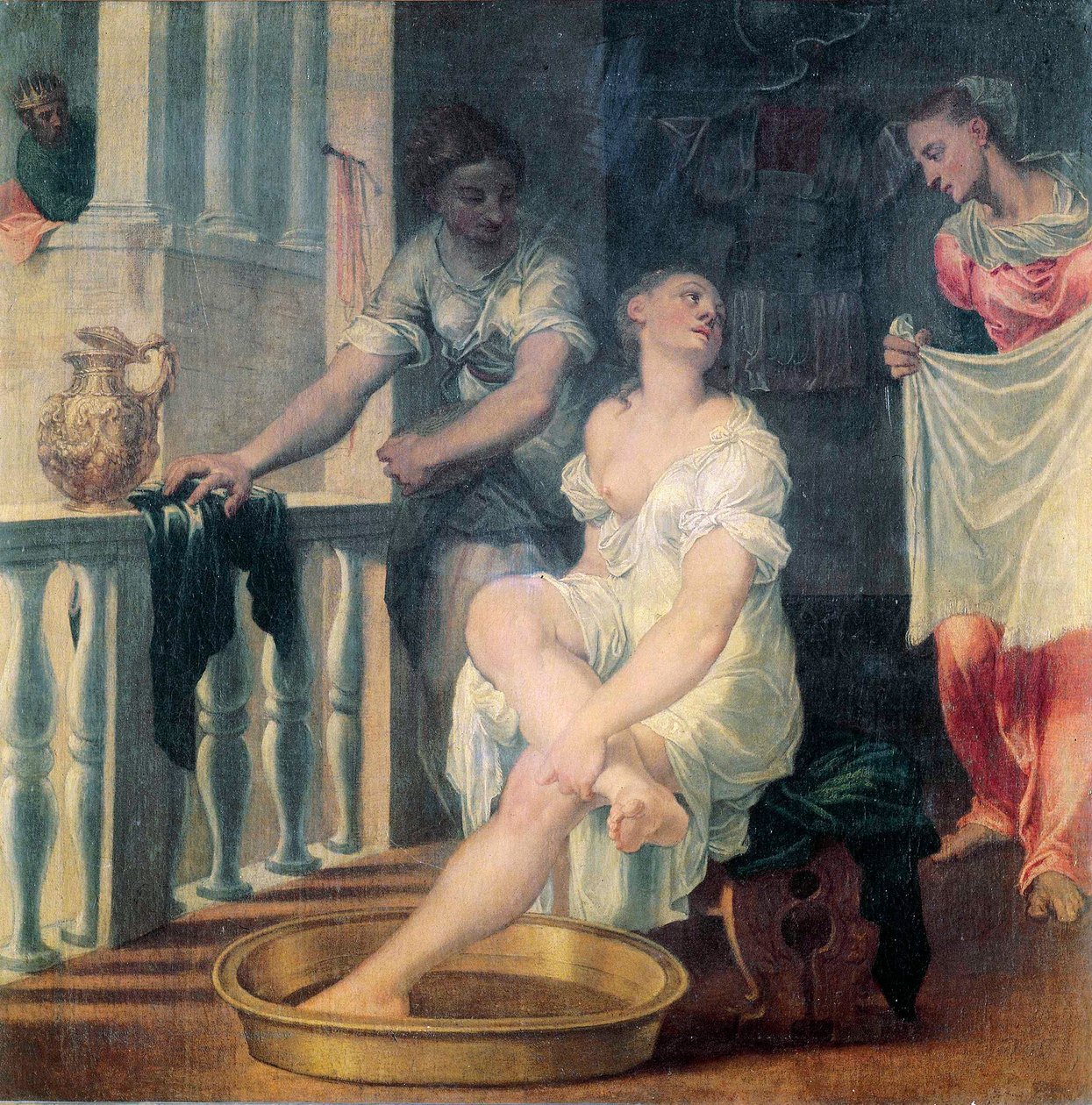 Batszeba w jej Bath autorstwa Domenico Brusasorci