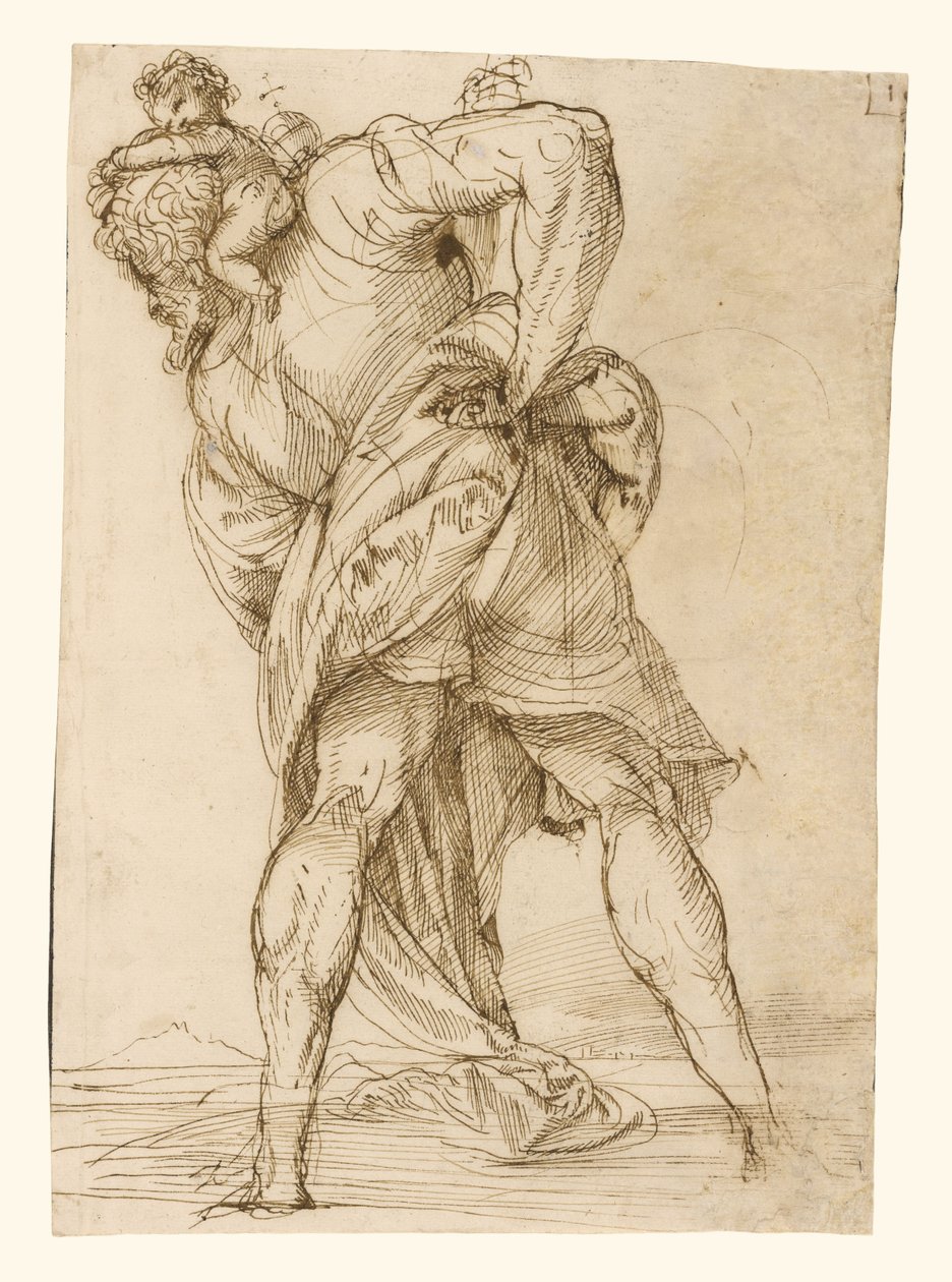 Święty Krzysztof autorstwa Domenico Campagnola