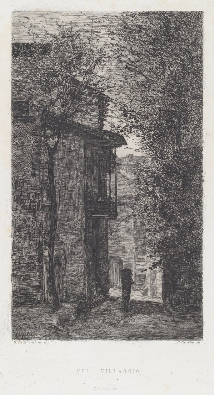 W wiosce [W wiosce] autorstwa Domenico Casella, after Serafin de Avendano