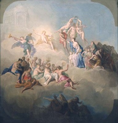 Triumf Sztuki autorstwa Domenico Corvi