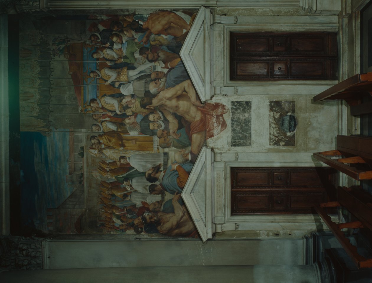 Procesja z ciałem św. Antonina, 1589 (freso) autorstwa Domenico Cresti
