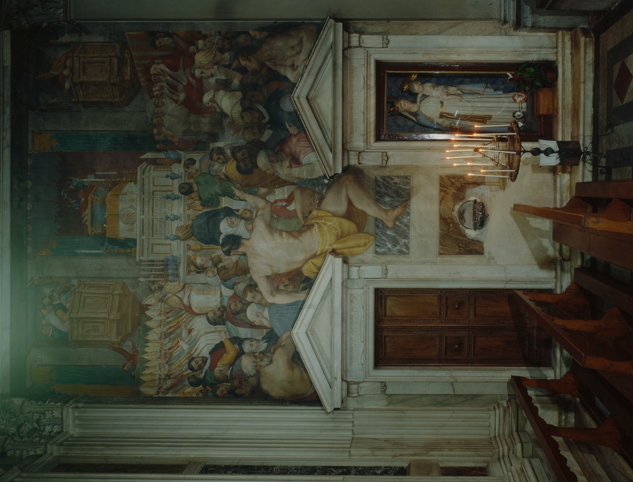 Pogrzeb św Antonina, 1589 autorstwa Domenico Cresti