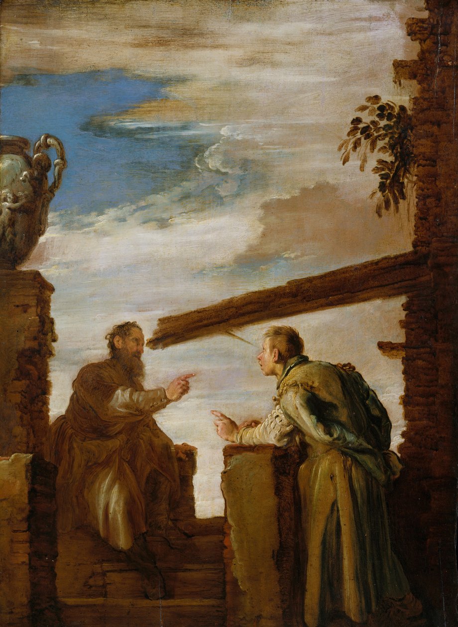 Przypowieść o pyłku i promieniu, ca. 1619. autorstwa Domenico Fetti or Feti