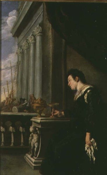 Artemizja (panel) autorstwa Domenico Fetti or Feti