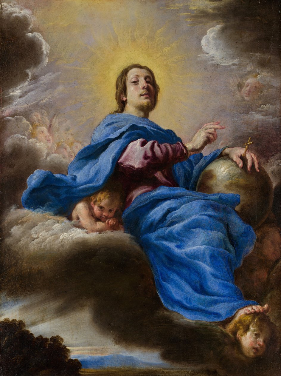 Salvator Mundi, ok. 1622-23 autorstwa Domenico Fetti or Feti