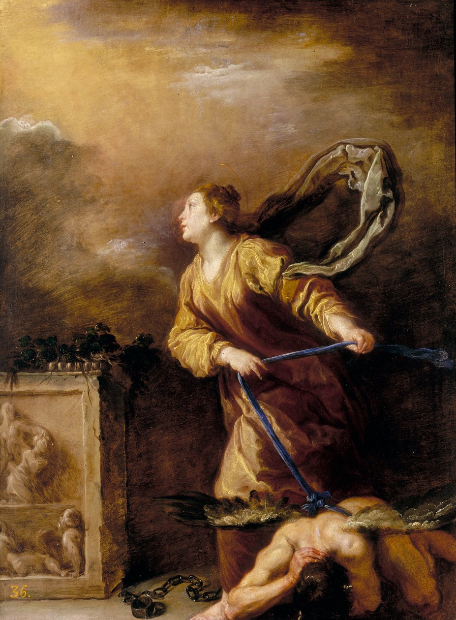 Św. Małgorzata z Cortony autorstwa Domenico Fetti or Feti