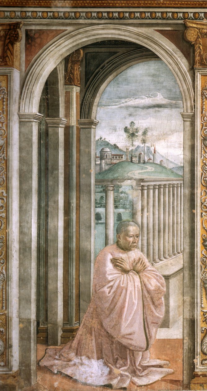 Kaplica Tornabuoni, 20, giovanni tornabuoni autorstwa Domenico Ghirlandaio