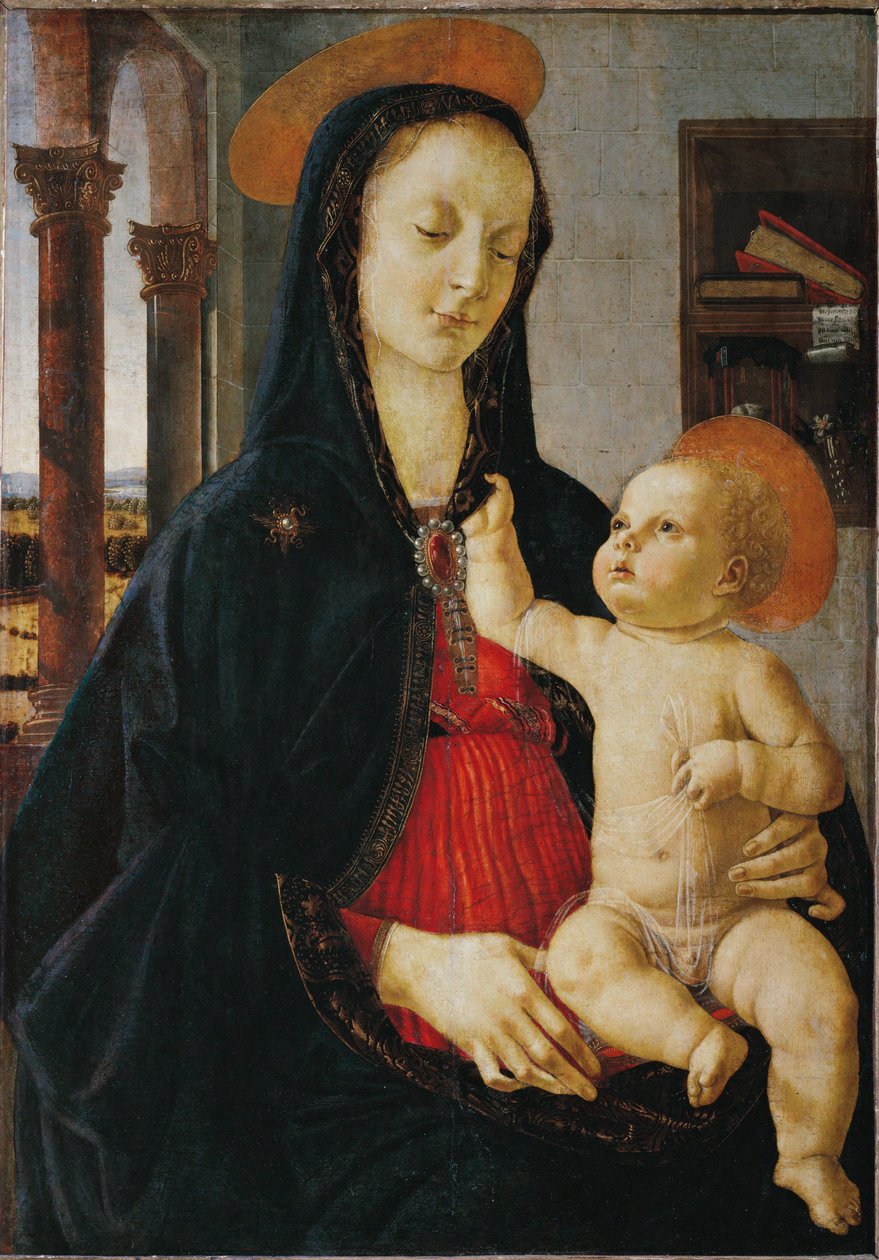 Madonna z Dzieciątkiem ... autorstwa Domenico Ghirlandaio