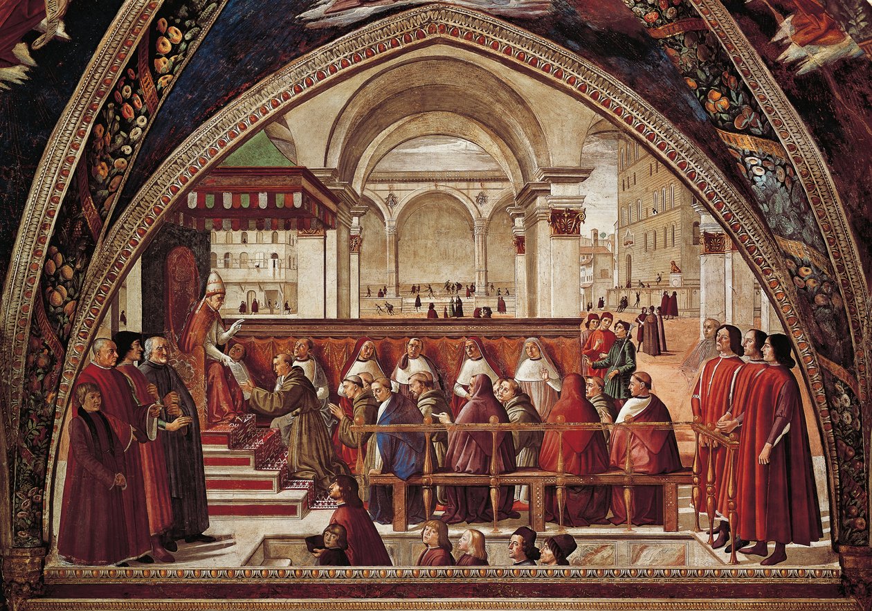 Opowieści o św. Franciszku z Asyżu autorstwa Domenico Ghirlandaio