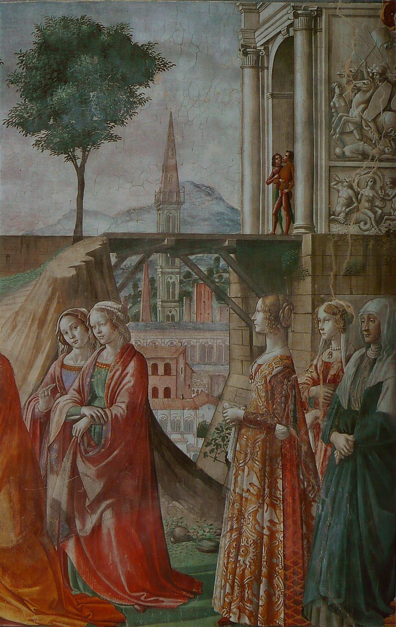 Odwiedziny autorstwa Domenico Ghirlandaio