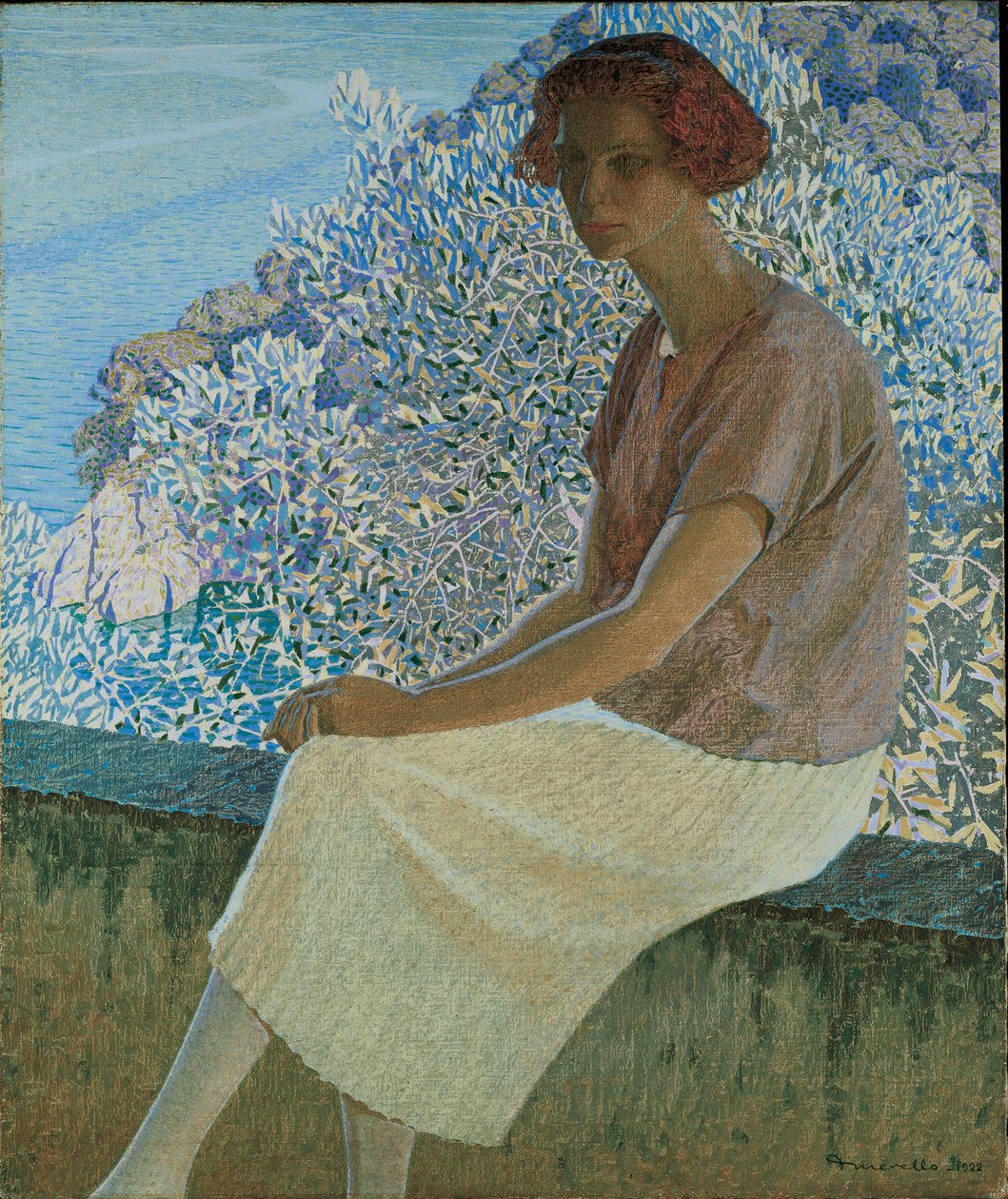 Srebrny spokój. Portret Almy Fidory, 1922. autorstwa Domenico Guerello