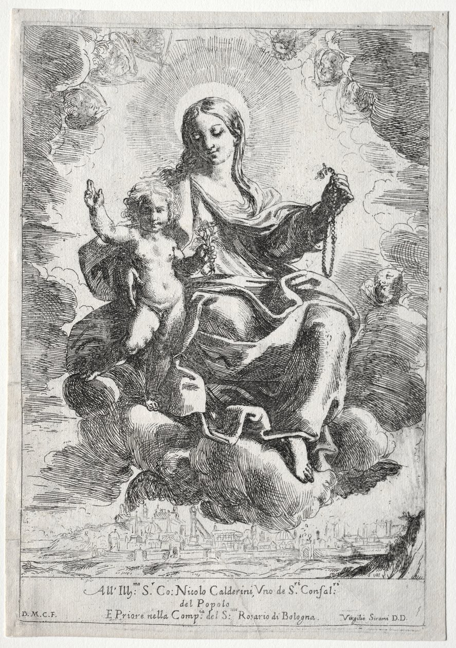 Madonna Różańcowa autorstwa Domenico Maria Canuti
