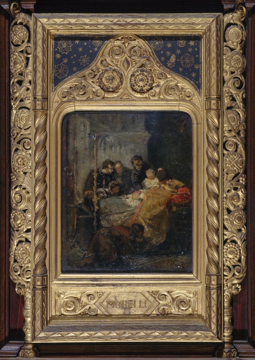 Śmierć biskupa autorstwa Domenico Morelli