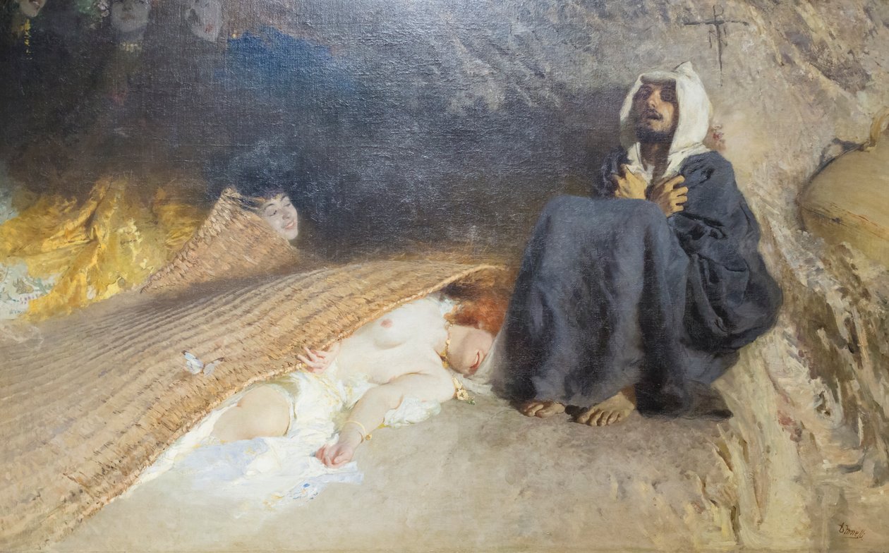 Pokusy świętego Antoniego autorstwa Domenico Morelli