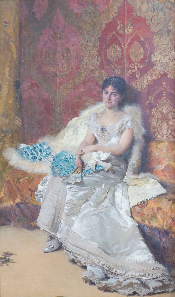 Portret Teresy Maglia Oneto autorstwa Domenico Morelli