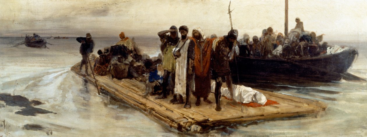 Uchodźcy z Akwilei autorstwa Domenico Morelli