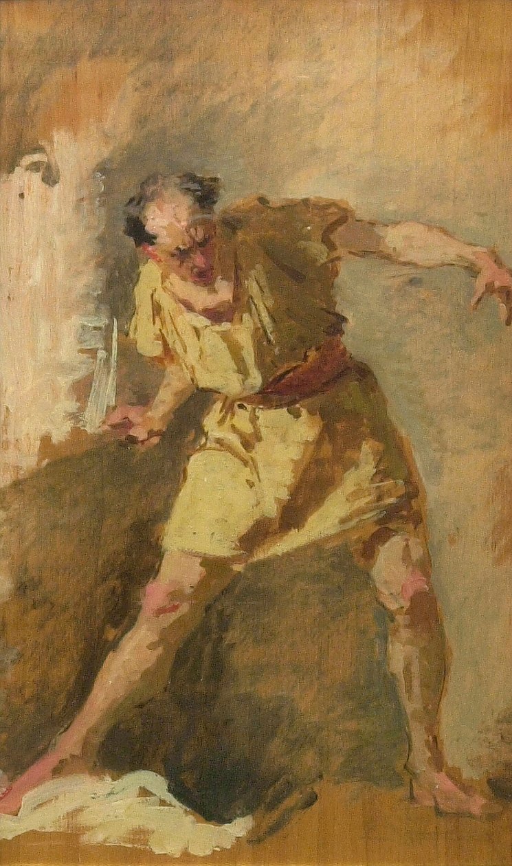 Gladiator, XIX wiek. autorstwa Domenico Morelli