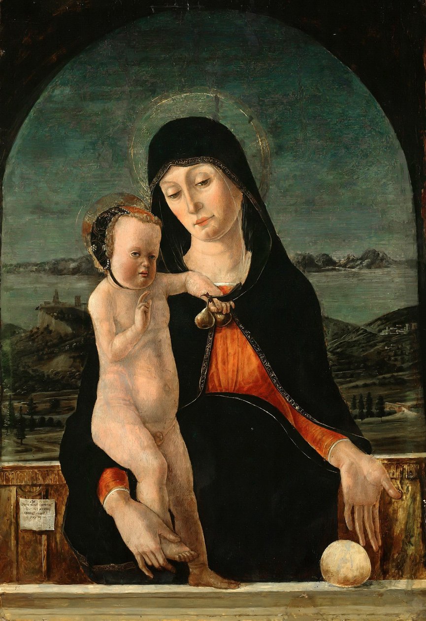 Dziewica z Dzieciątkiem, 1484 autorstwa Domenico Morone