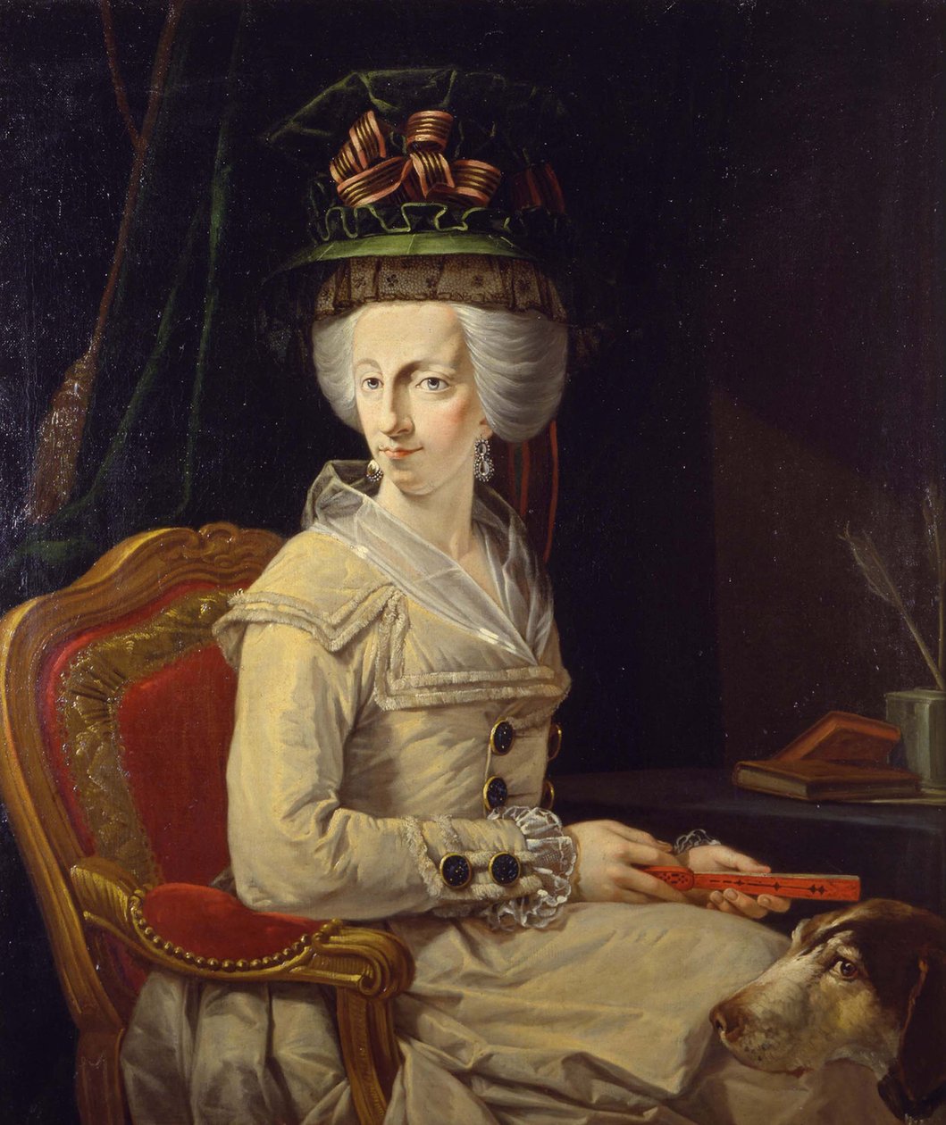 Portret Marii Amalii Austrii 1746-1804, księżnej Parmy autorstwa Domenico Muzzi