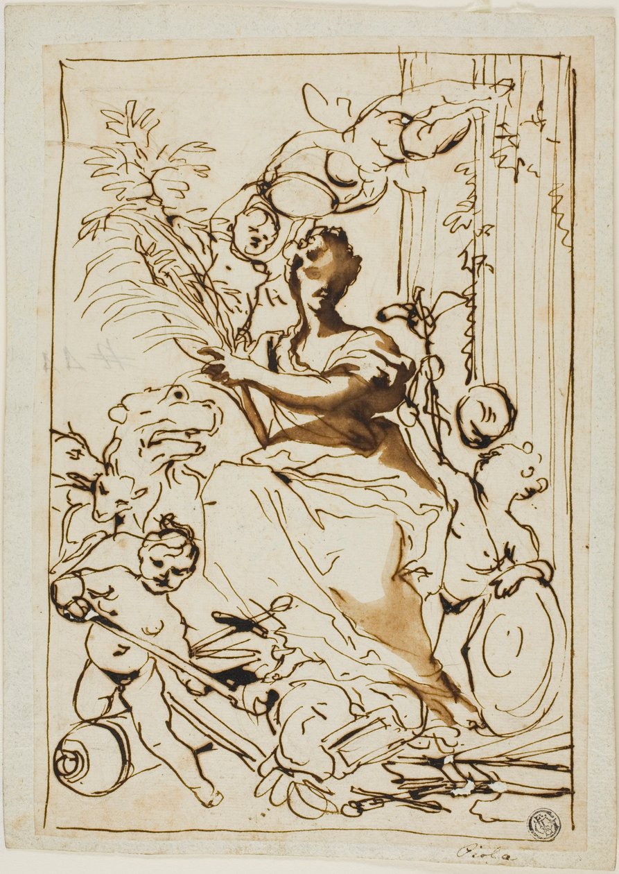 Alegoria zwycięstwa autorstwa Domenico Piola