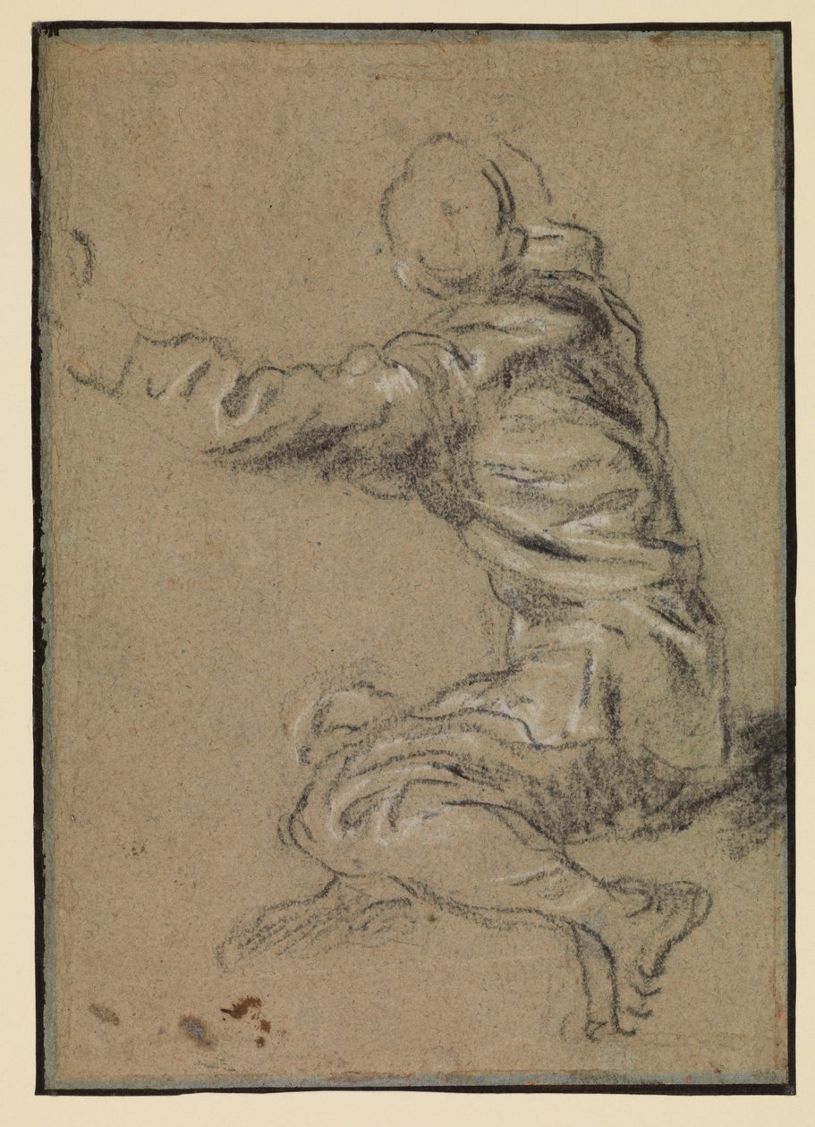 Siedzący mężczyzna, XVI wiek autorstwa Domenico Robusti Tintoretto