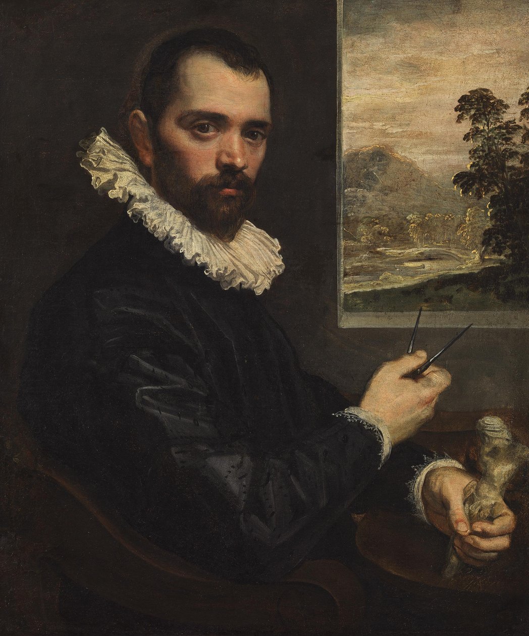 Niemiecki: Portret malarza autorstwa Domenico Tintoretto