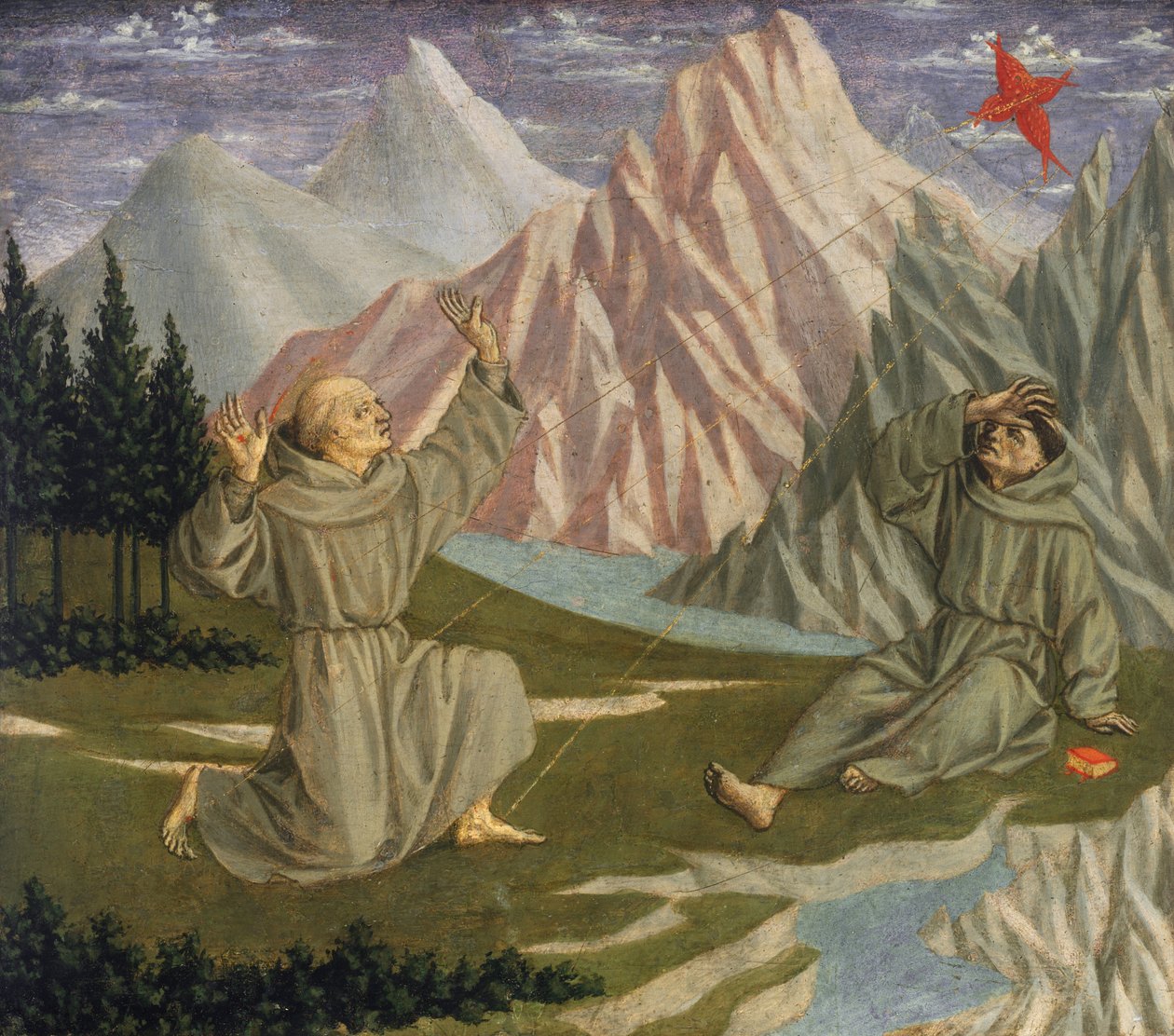 Stygmaty św. Franciszka autorstwa Domenico Veneziano