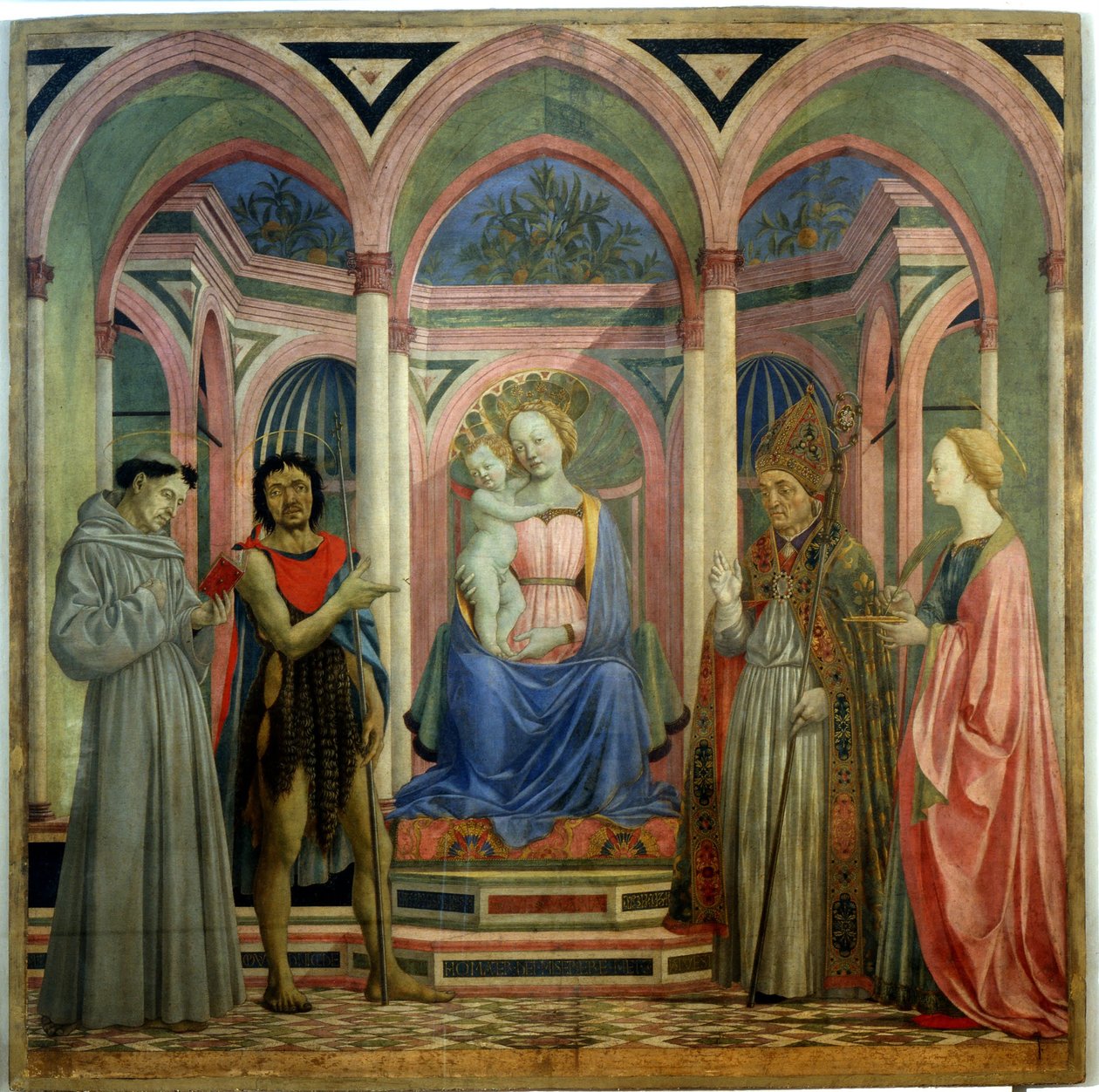 Ołtarz Santa Lucia de Magnoli, ok. 1447 autorstwa Domenico Veneziano