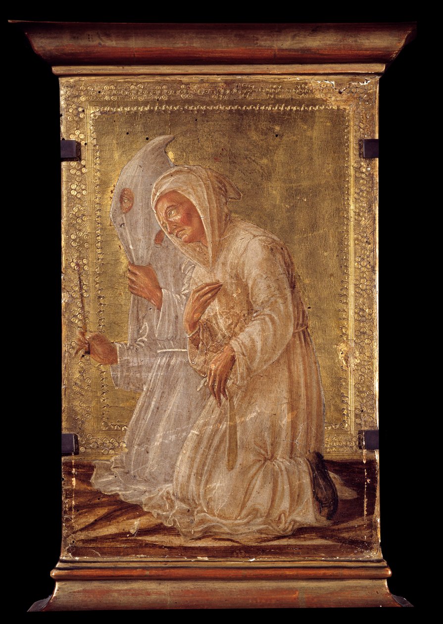 Dwa biczujące Malowidło na drewnie autorstwa Domenico Veneziano (1400-1481) XV w. (ec.esp.) Bayonne, Muzeum Bonnat. autorstwa Domenico Veneziano