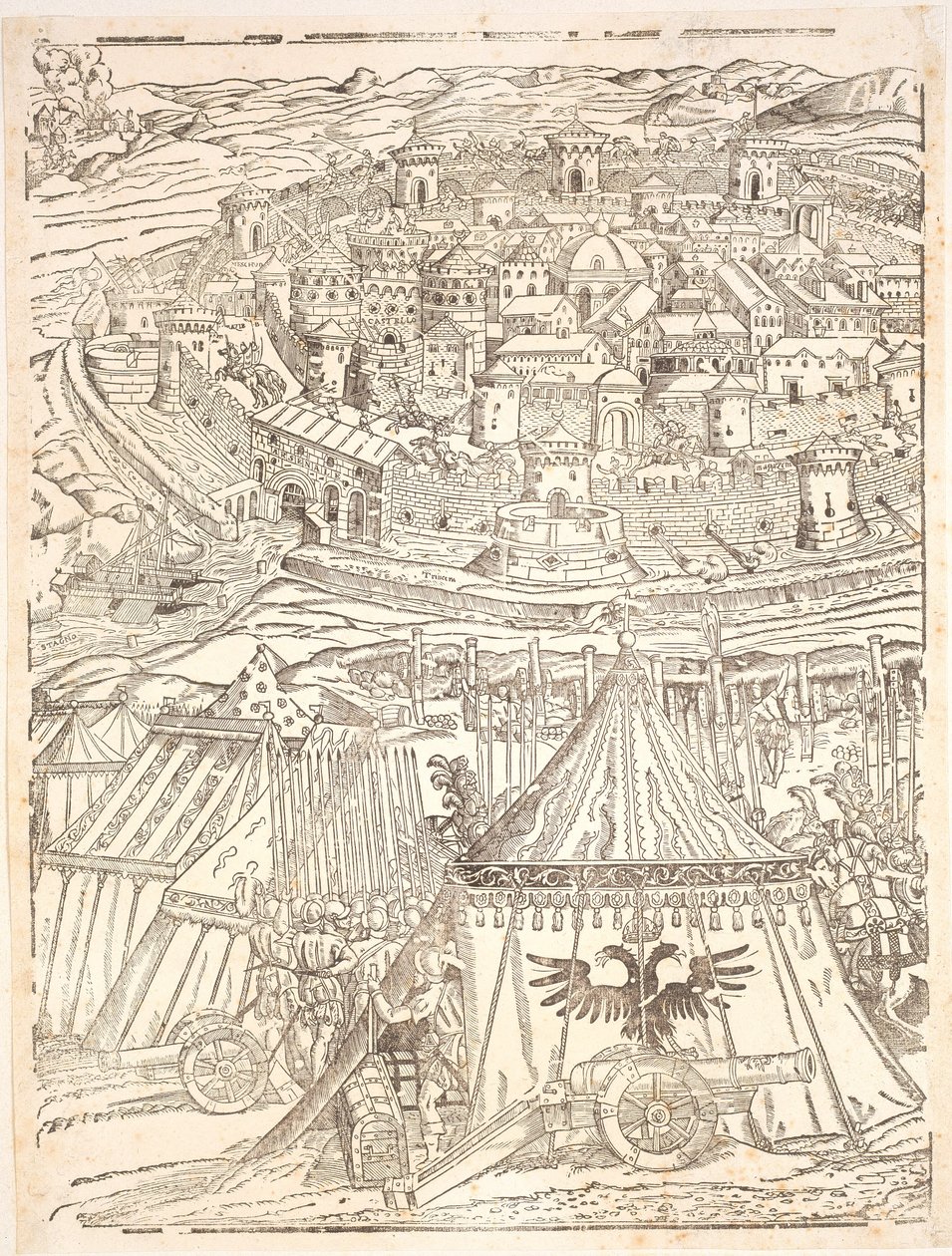 Schwytanie Golety w Tunisie – Carl V autorstwa Domenico dei Franceschi
