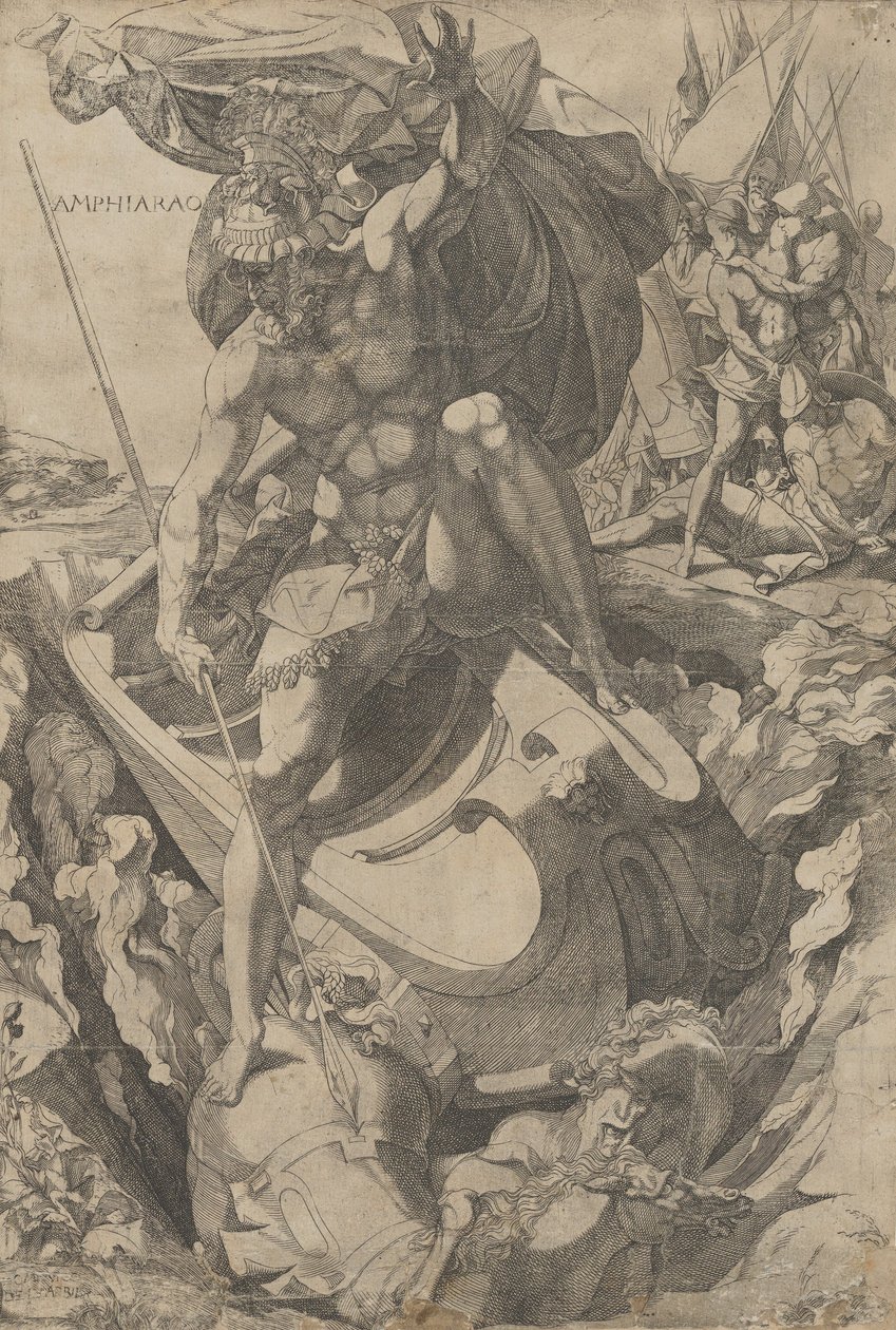 Amfiaraus, 1540-50. autorstwa Domenico del Barbiere