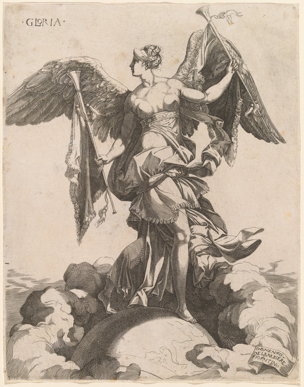 Gloria, 15401545. autorstwa Domenico del Barbiere