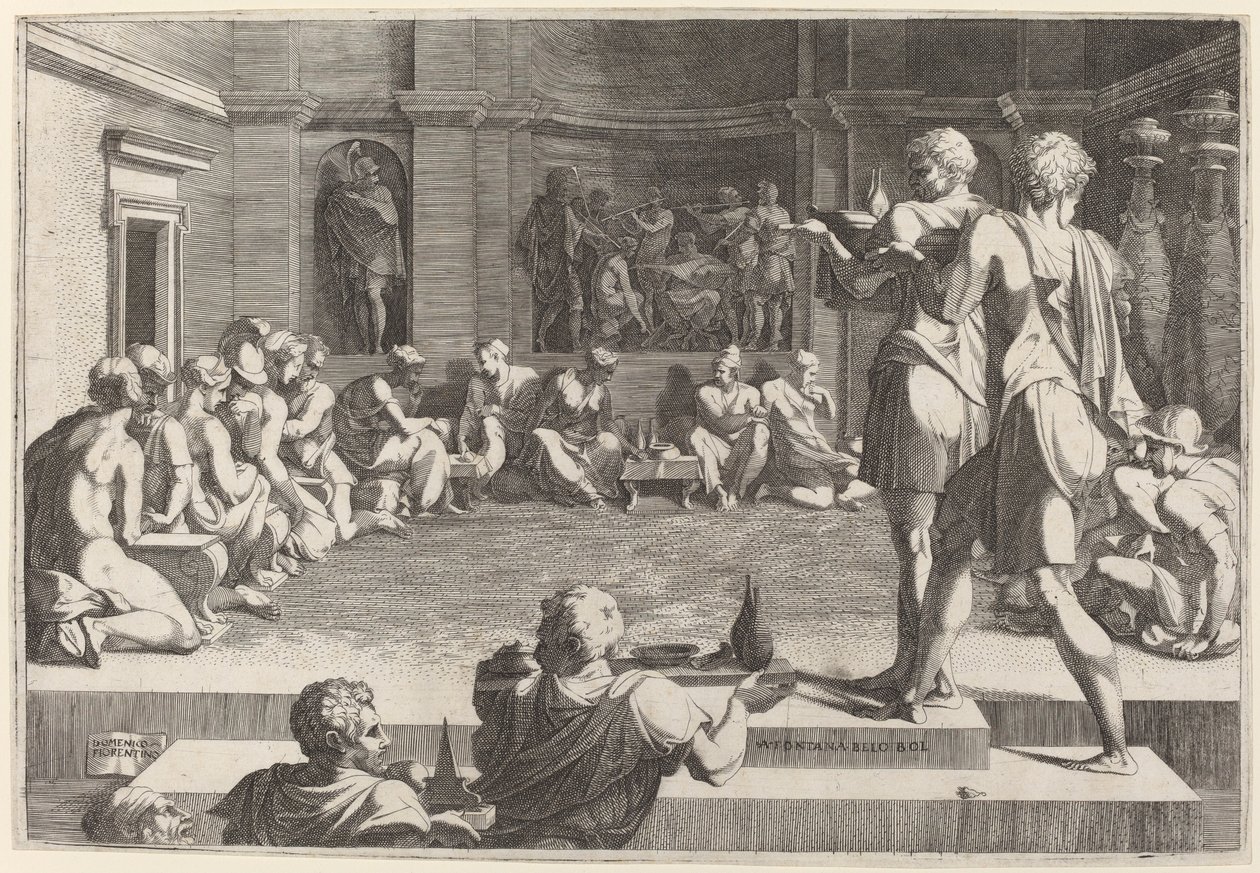Bankiet Aleksandra Wielkiego, 154446. autorstwa Domenico del Barbiere
