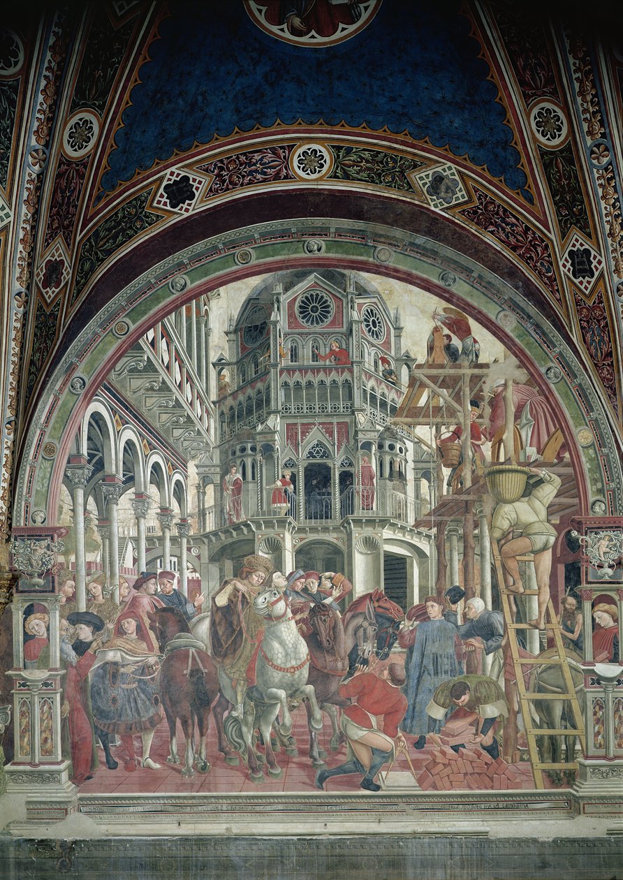 Rozbudowa szpitala, ok. 1442-43 autorstwa Domenico di Bartolo