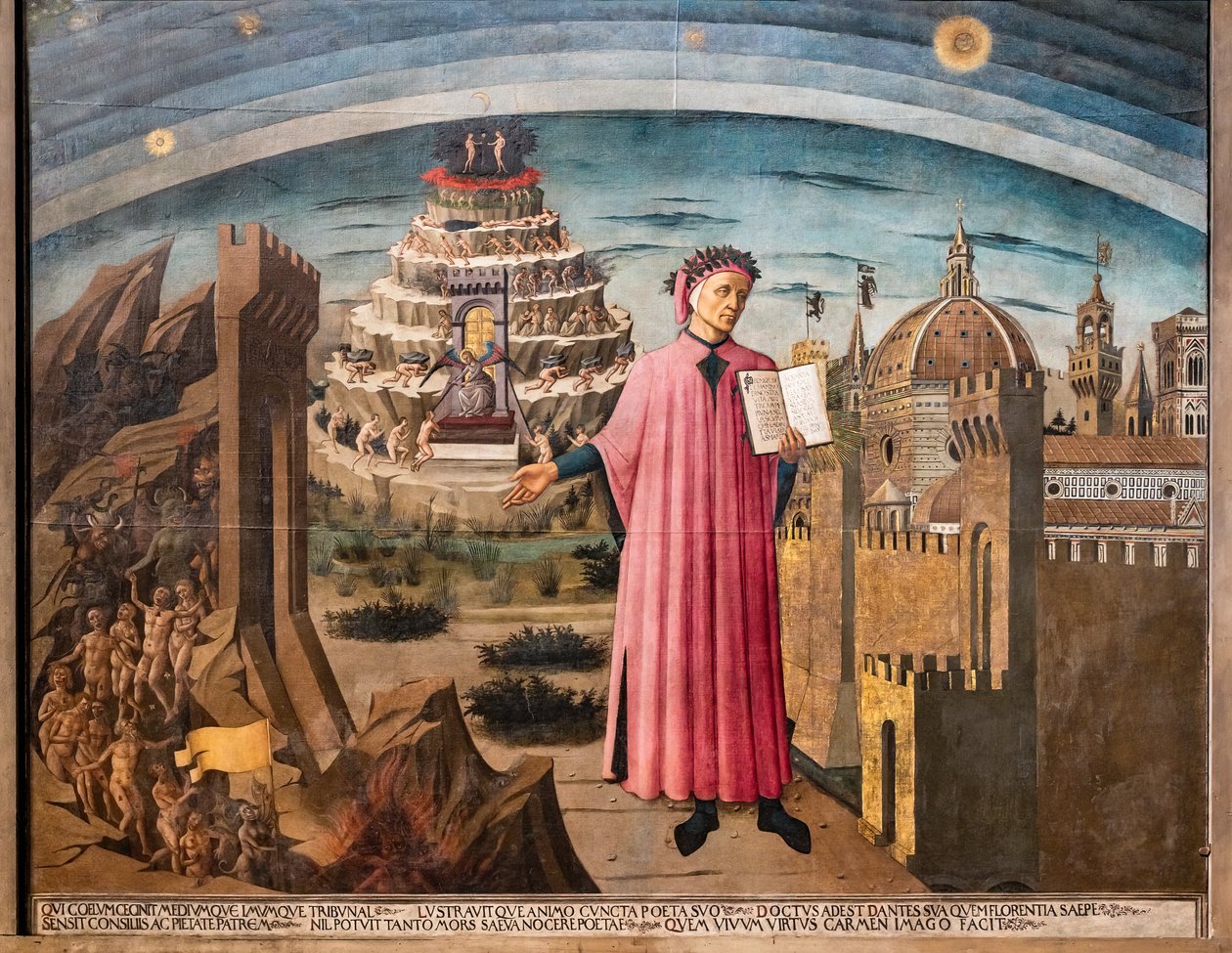Boska komedia Dantego Alighieri autorstwa Domenico di Michelino