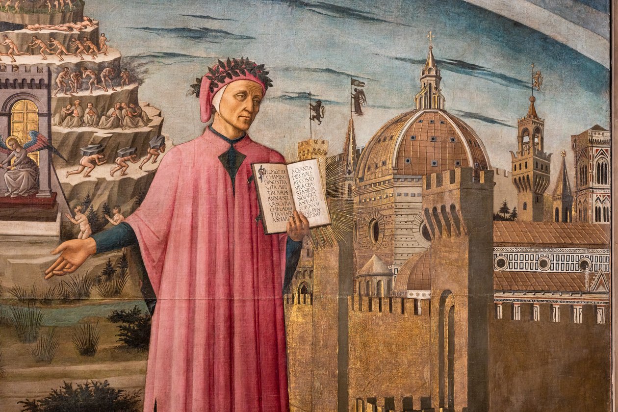 Boska komedia Dantego Alighieri autorstwa Domenico di Michelino