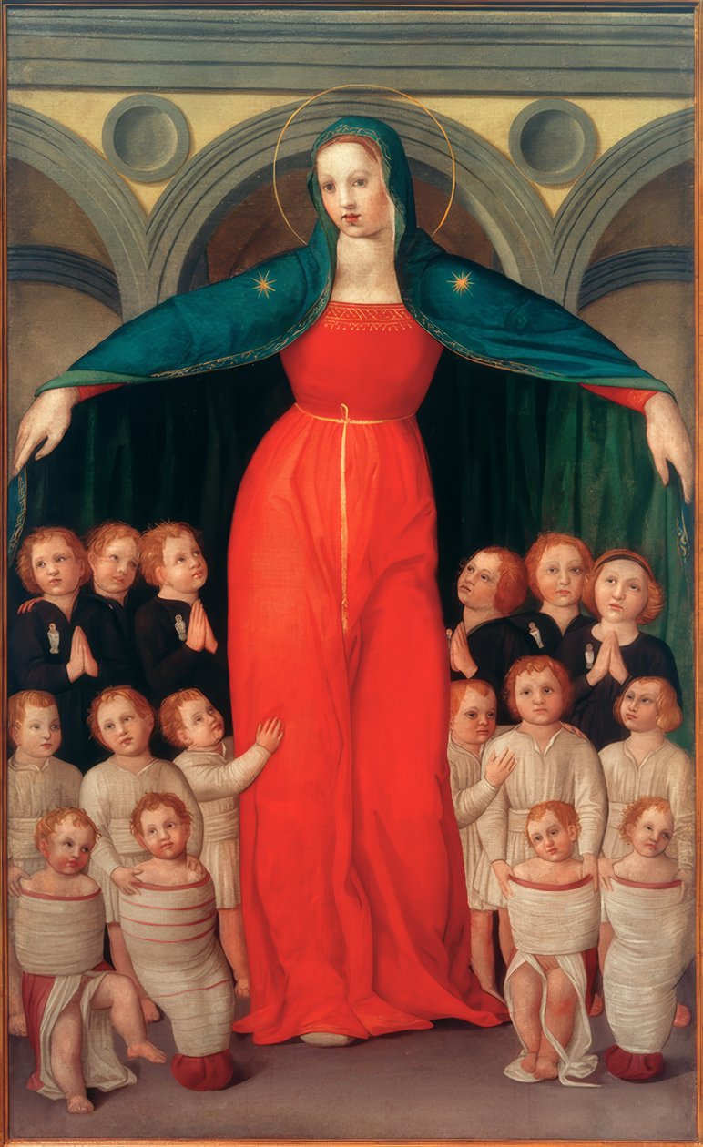 Madonna odnalezionych dzieci autorstwa Domenico di Michelino