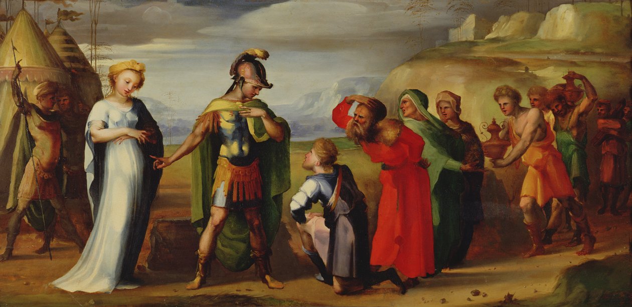Kontynencja Scypiona (237-183 p.n.e.) autorstwa Domenico di Pace Beccafumi  