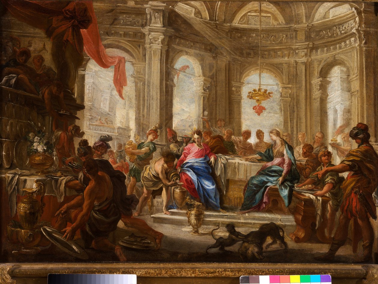 Wesele w Kanie autorstwa Domenico the Elder Piola