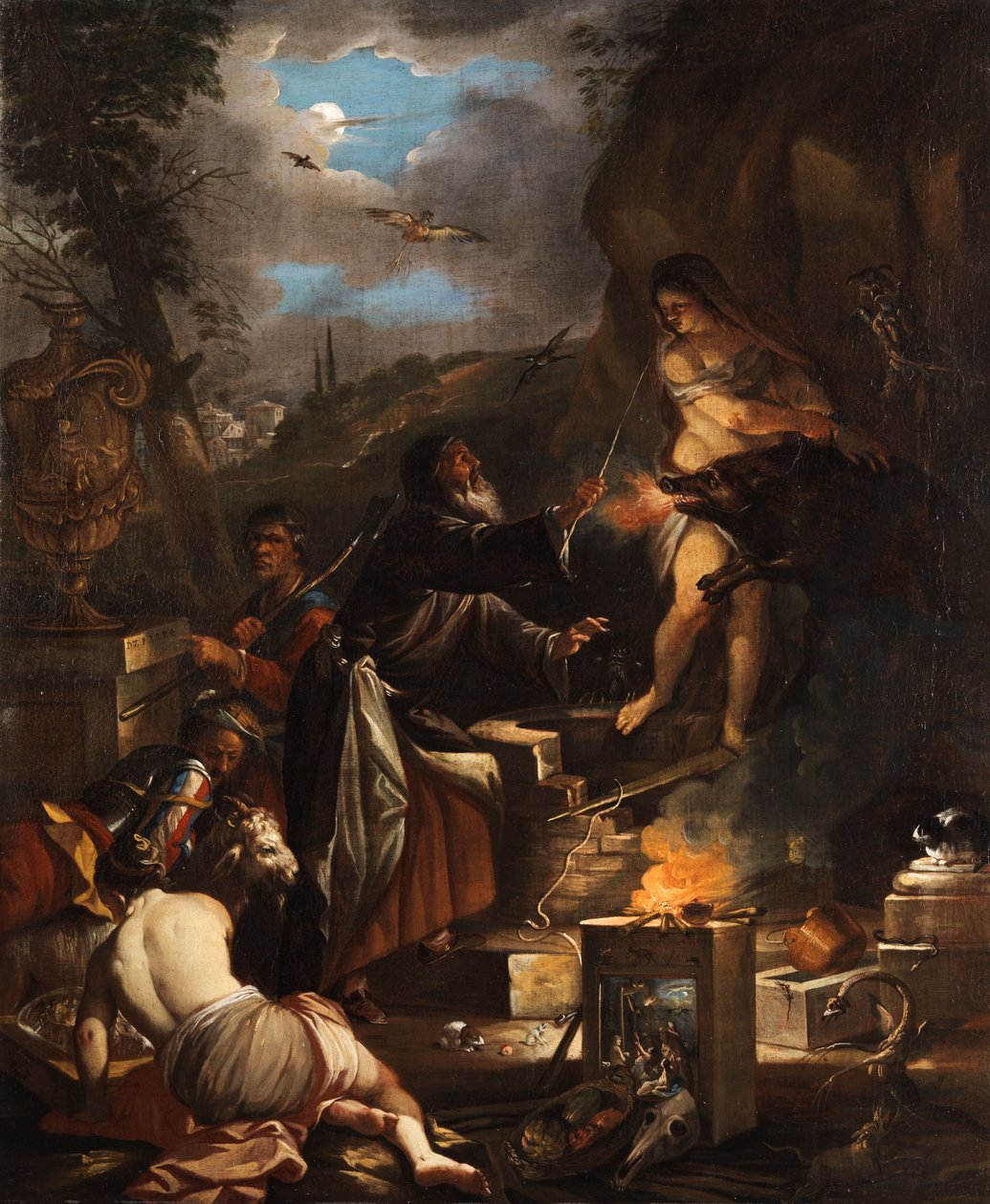 Czarnoksiężnik autorstwa Domenicus van Wijnen