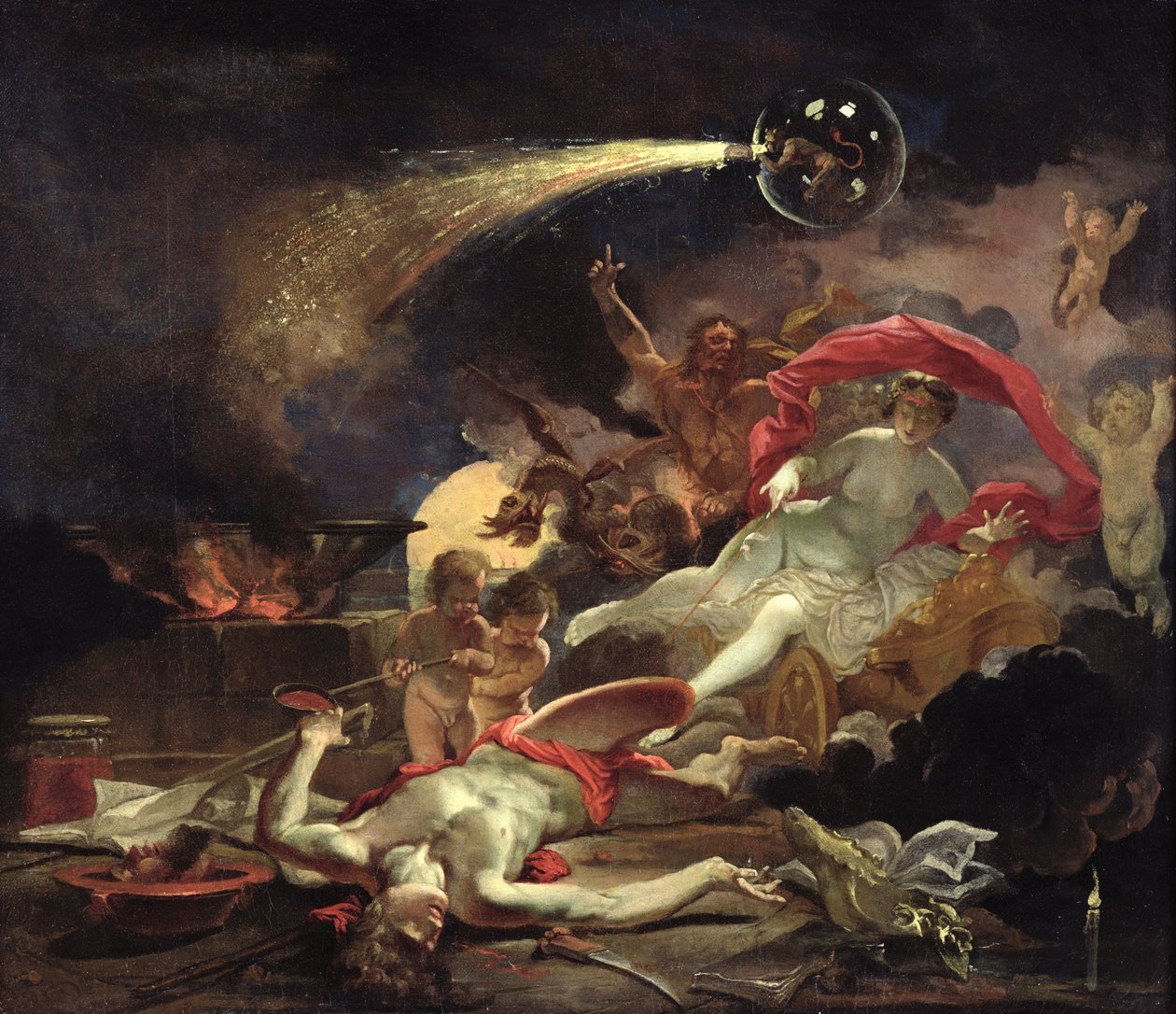 Medea Odmładzający Eson autorstwa Domenicus van Wijnen
