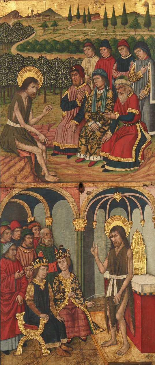Tablica św. Jana Chrzciciela ze scenami z jego życia, 1464-1507. autorstwa Domingo Ram