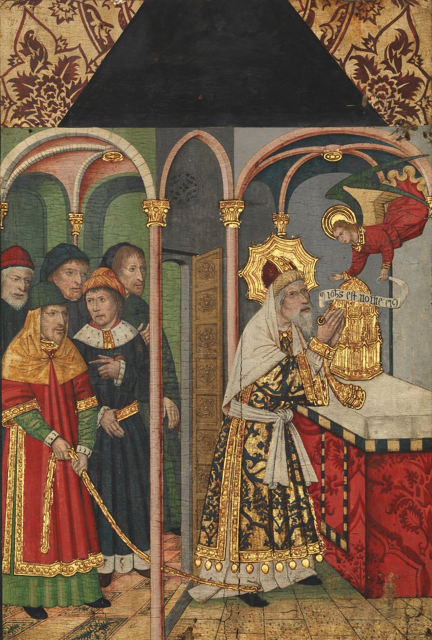 Panel z Aniołem ukazującym się Zachariaszowi..., 1464-1507. autorstwa Domingo Ram