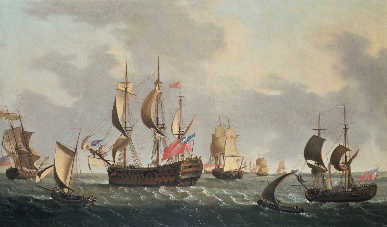 Royal Squadron u wybrzeży autorstwa Dominic Serres