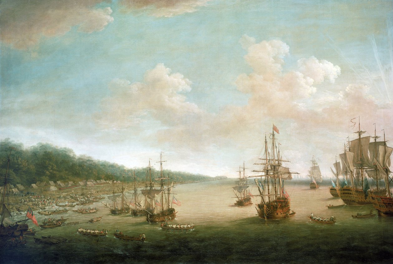 Wojna siedmioletnia (1756-1763): zdobycie Hawany (Kuba) autorstwa Dominic Serres