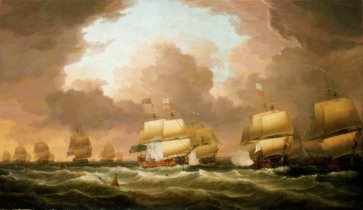 Bitwa nad zatoką Quiberon, 20 listopada 1759 r. autorstwa Dominic Serres