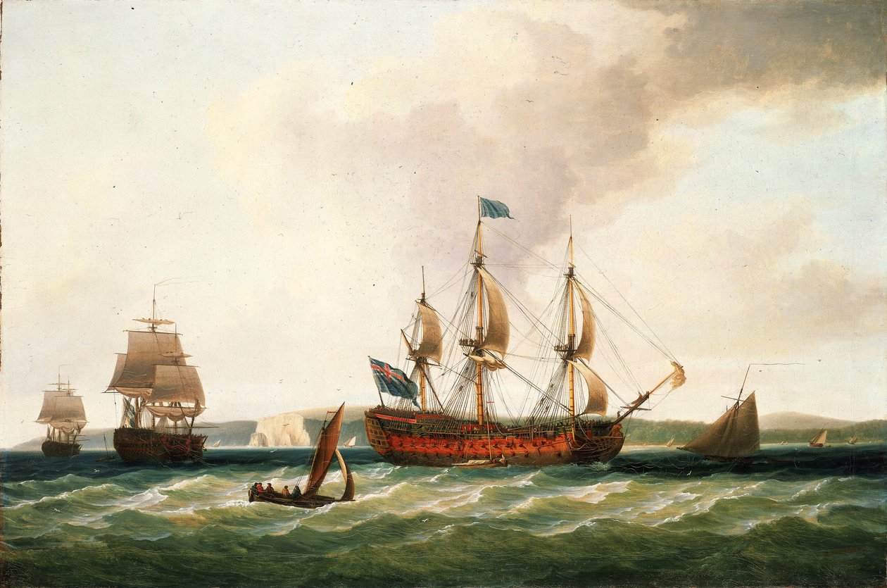 "Saint George", okręt pierwszej klasy ze 100 działami, zbudowany w 1756 r. w stoczni w Woolwich (Anglia), był okrętem dowodzenia floty podczas bitwy morskiej w zatoce Quiberon lub bitwy kardynalskiej w 1759 roku autorstwa Dominic Serres