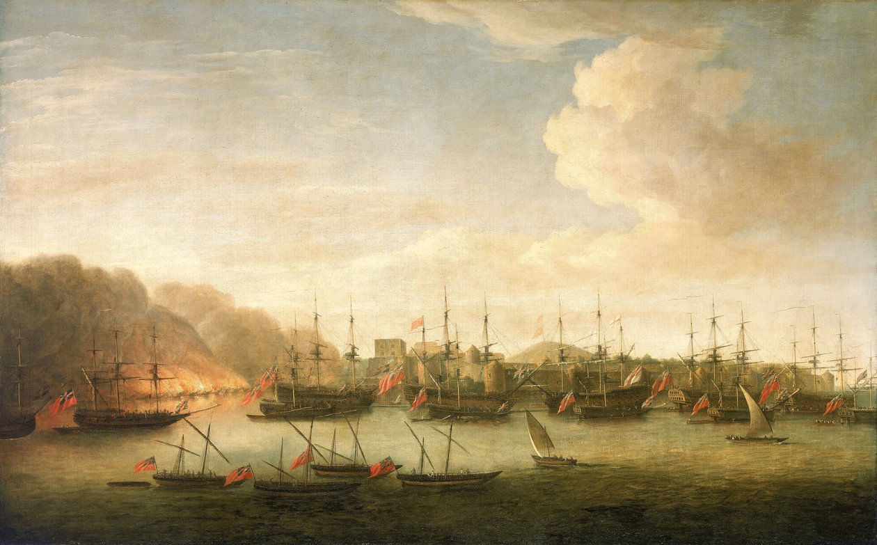Zdobycie Geriah, luty 1756 r. autorstwa Dominic Serres