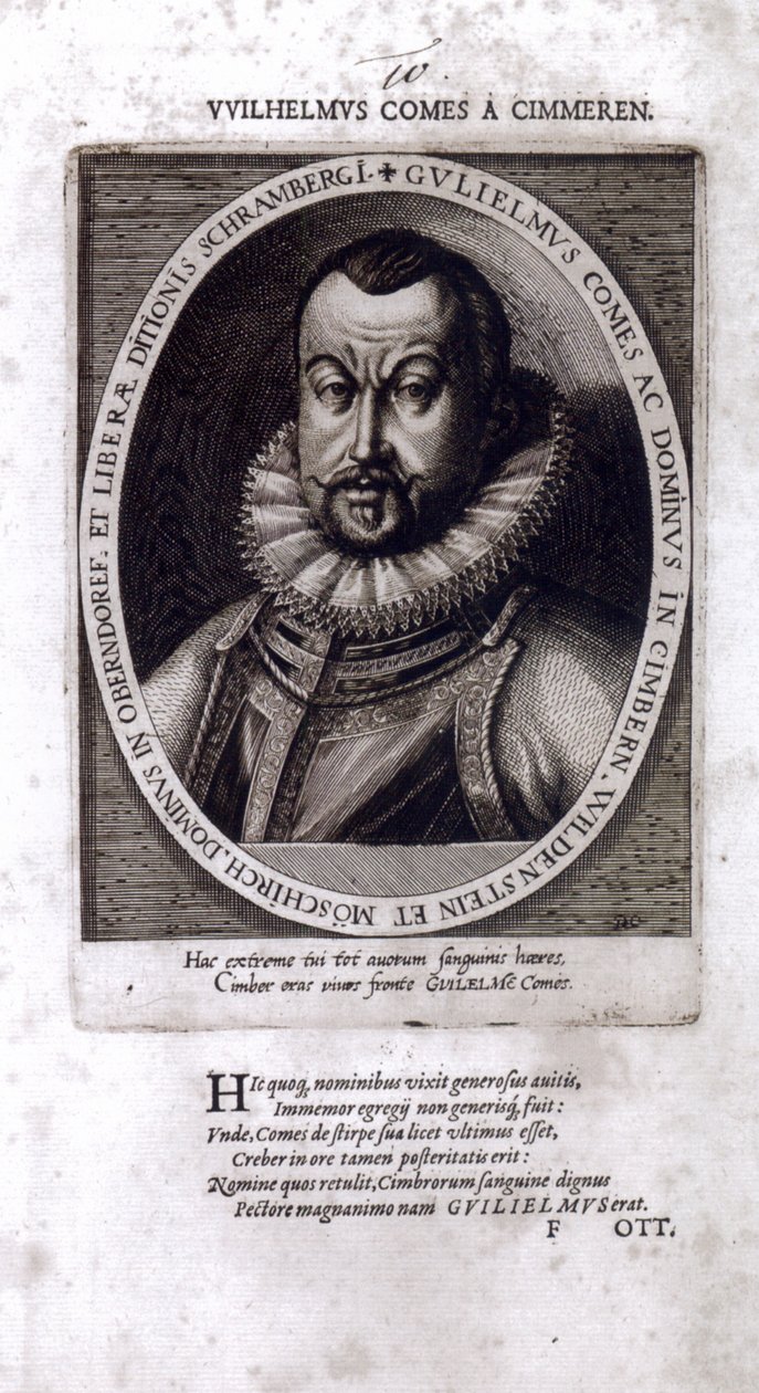 Wilhelm von Zimmer, ostatni hrabia Zimmer autorstwa Dominicus or Custodis Custos